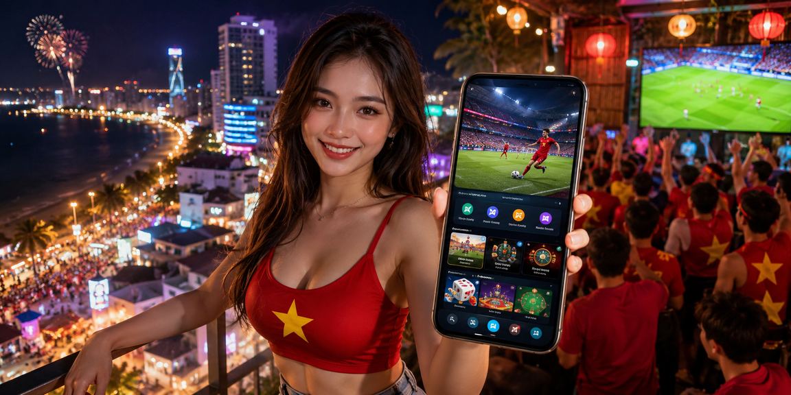 Người dùng trải nghiệm app casino ff7 tại Nha Trang về đêm